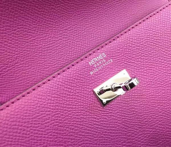 Hermes Kelly Epsom Leather Wallet H4086 Rose Hermes Kelly Epsom Leather Wallet H4086 Rose