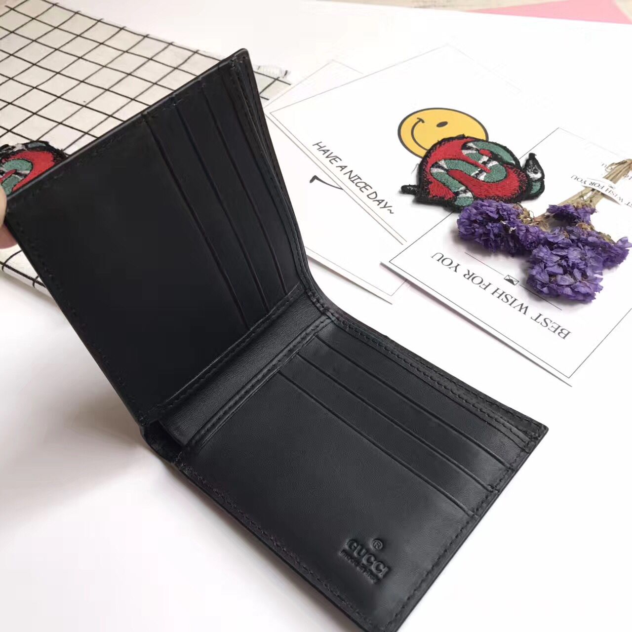 Gucci Calfskin Leather Wallet 476013 Black Gucci Calfskin Leather Wallet 476013 Black