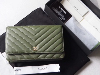 Chanel V mini Flap Bag Chevron Sheepskin Leather A33814V Green Chanel V mini Flap Bag Chevron Sheepskin Leather A33814V Green