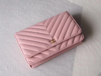 Chanel V mini Flap Bag Chevron Sheepskin Leather A33814V Pink Chanel V mini Flap Bag Chevron Sheepskin Leather A33814V Pink
