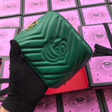 Gucci GG Marmont Matelasse Wallet 474802 Green Gucci GG Marmont Matelasse Wallet 474802 Green