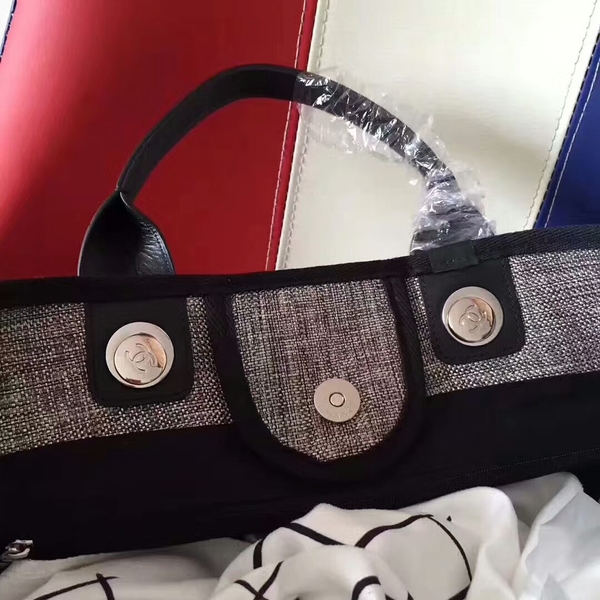 Chanel Deauville Tote Bag Original Canvas Leather A68047-3 Chanel Deauville Tote Bag Original Canvas Leather A68047-3