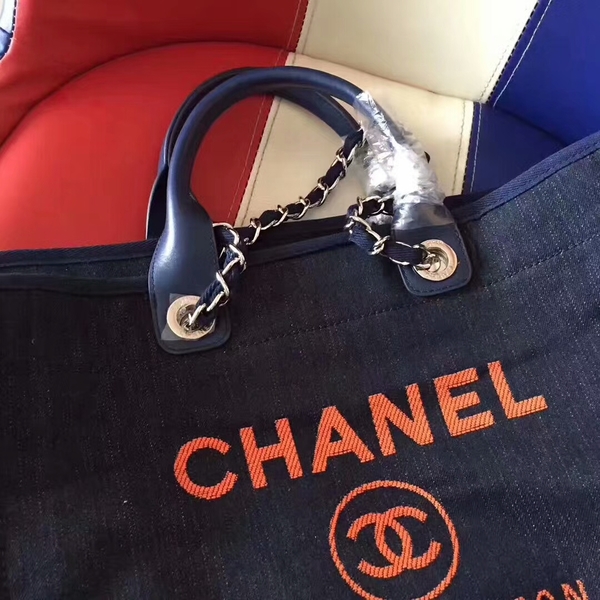 Chanel Deauville Tote Bag Original Canvas Leather A68047-10 Chanel Deauville Tote Bag Original Canvas Leather A68047-10