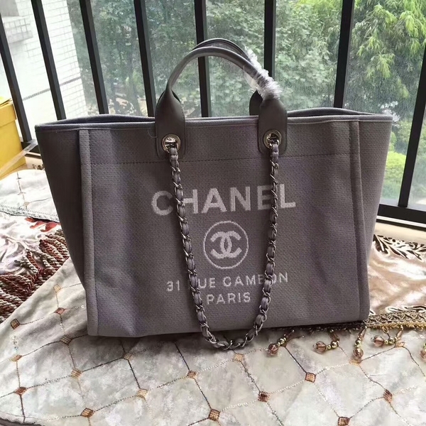 Chanel Deauville Tote Bag Original Canvas Leather A68047-11 Chanel Deauville Tote Bag Original Canvas Leather A68047-11