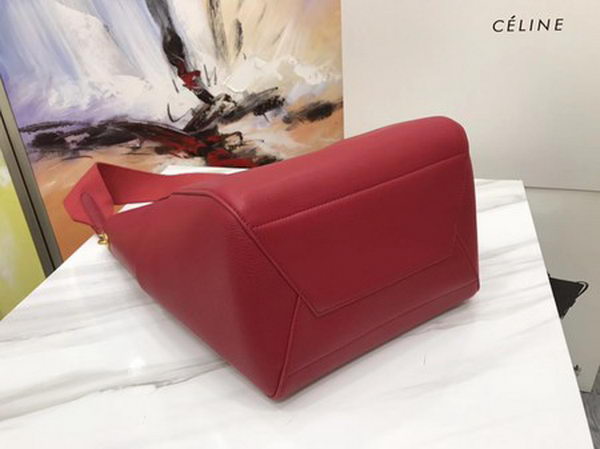 CELINE Sangle Seau Bag in Calfskin Leather C3369 Red CELINE Sangle Seau Bag in Calfskin Leather C3369 Red