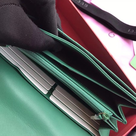 Gucci GG Marmont Continental Wallet 443436 Green Gucci GG Marmont Continental Wallet 443436 Green