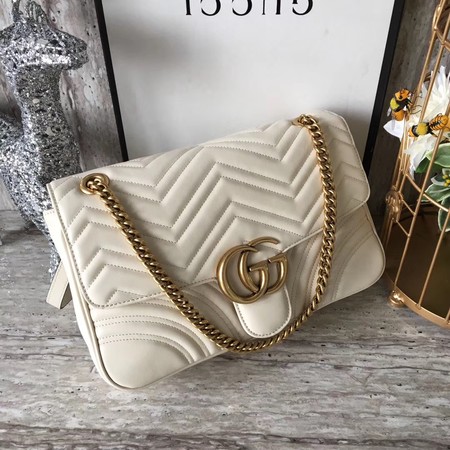 Gucci GG Marmont Matelasse Shoulder Bag 443496 OffWhite Gucci GG Marmont Matelasse Shoulder Bag 443496 OffWhite