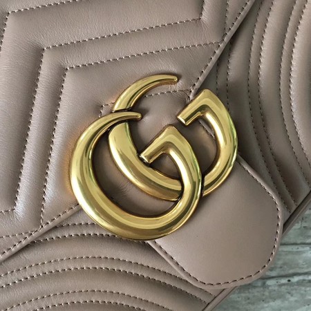 Gucci Now GG Marmont Matelasse Shoulder Bag 443496 Apricot Gucci Now GG Marmont Matelasse Shoulder Bag 443496 Apricot