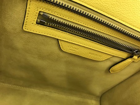 Celine Luggage Micro Tote Bag Original Leather CLY33081M Lemon Celine Luggage Micro Tote Bag Original Leather CLY33081M Lemon