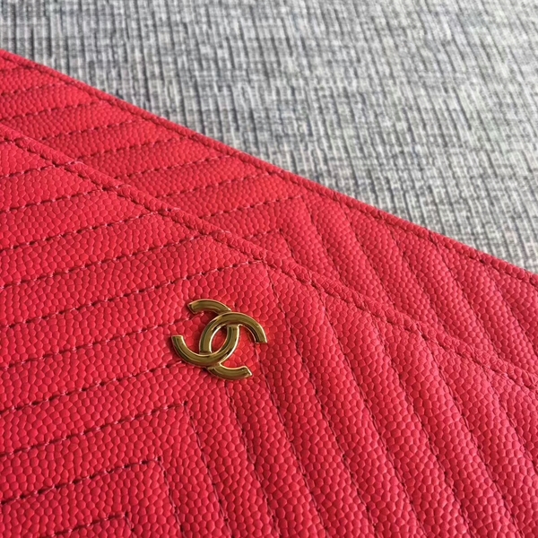 Chanel WOC Flap Shoulder Bag Pink Calfskin Leather A33814 Gold Chanel WOC Flap Shoulder Bag Pink Calfskin Leather A33814 Gold