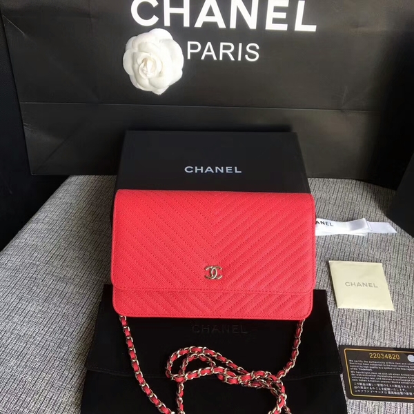 Chanel WOC Flap Shoulder Bag Pink Calfskin Leather A33814 Silver Chanel WOC Flap Shoulder Bag Pink Calfskin Leather A33814 Silver