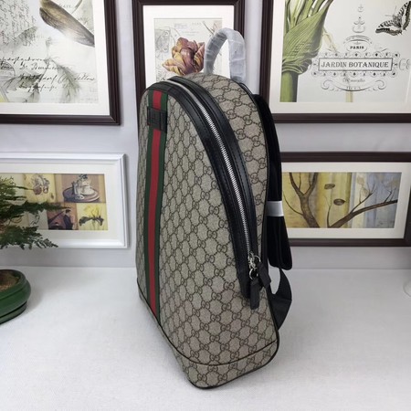 Gucci GG Supreme backpack with Web 443805 Brown Gucci GG Supreme backpack with Web 443805 Brown