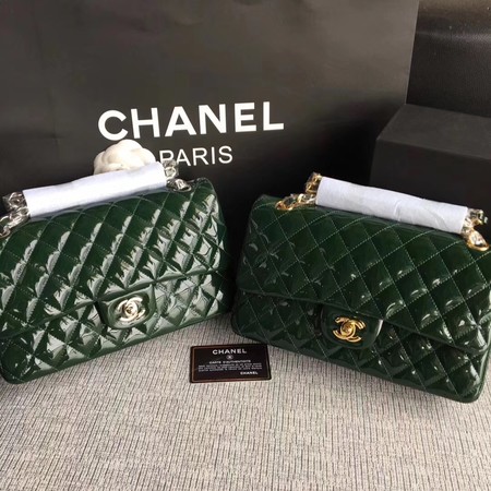 Chanel 2.55 Series Flap Bags Original Leather A1112 Green