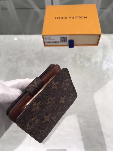 Louis Vuitton M61667 Monogram Canvas Zipped Compact Wallet Louis Vuitton M61667 Monogram Canvas Zipped Compact Wallet
