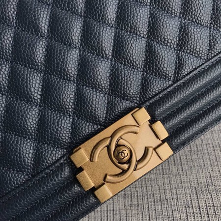 Boy Chanel Flap Shoulder Bag Blue Original Cannage Pattern A67087 Gold Boy Chanel Flap Shoulder Bag Blue Original Cannage Pattern A67087 Gold