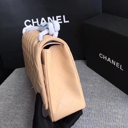 Chanel Maxi Quilted Classic Flap Bag Apricot Sheepskin Leather A58601 Silver Chanel Maxi Quilted Classic Flap Bag Apricot Sheepskin Leather A58601 Silver