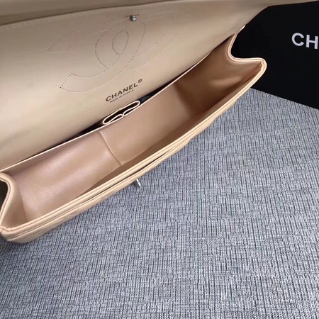 Chanel Maxi Quilted Classic Flap Bag Apricot Sheepskin Leather A58601 Silver Chanel Maxi Quilted Classic Flap Bag Apricot Sheepskin Leather A58601 Silver