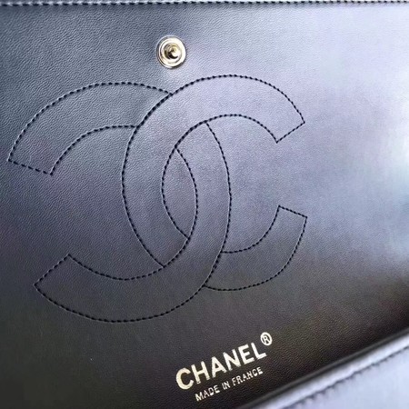 Chanel Maxi Quilted Classic Flap Bag Blue Sheepskin Leather A58601 Silver Chanel Maxi Quilted Classic Flap Bag Blue Sheepskin Leather A58601 Silver