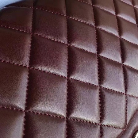Chanel Maxi Quilted Classic Flap Bag Wine Sheepskin Leather A58601 Silver Chanel Maxi Quilted Classic Flap Bag Wine Sheepskin Leather A58601 Silver