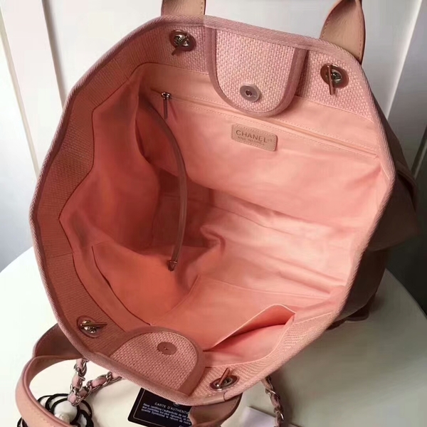 Chanel Medium Original Canvas Leather Tote Shopping Bag 66941D Chanel Medium Original Canvas Leather Tote Shopping Bag 66941D