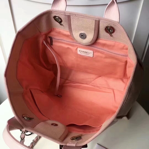 Chanel Medium Original Canvas Leather Tote Shopping Bag 66941G Chanel Medium Original Canvas Leather Tote Shopping Bag 66941G