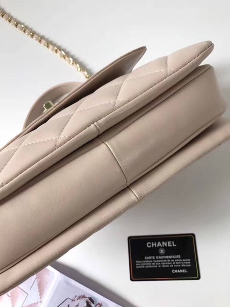 Chanel Classic Top Handle Bag Sheepskin Leather CHA2371 OffWhite Chanel Classic Top Handle Bag Sheepskin Leather CHA2371 OffWhite