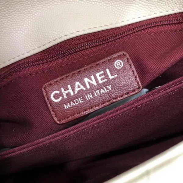 Chanel Classic Top Handle Bag White Cannage Pattern A92290 Red Chanel Classic Top Handle Bag White Cannage Pattern A92290 Red