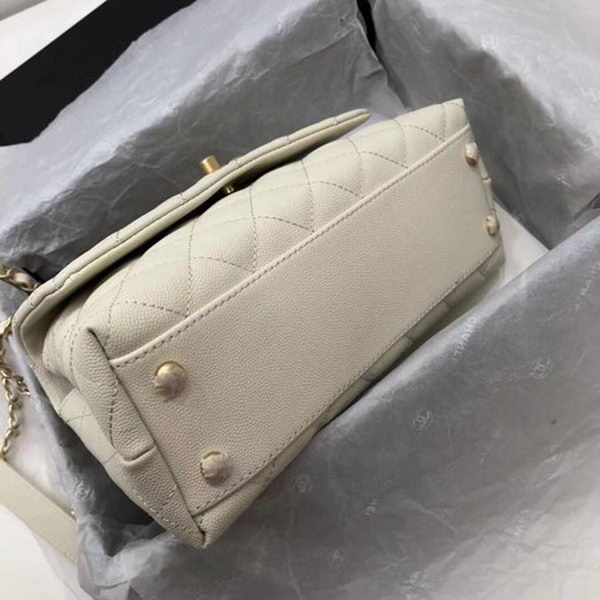 Chanel Classic Top Handle Bag White Cannage Pattern A92290 Wine Chanel Classic Top Handle Bag White Cannage Pattern A92290 Wine
