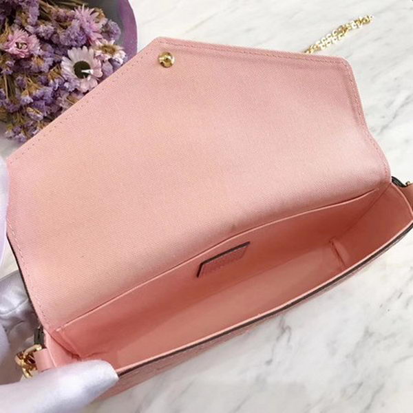 Louis Vuitton Monogram Empreinte POCHETTE FeLICIE M64064 Pink Louis Vuitton Monogram Empreinte POCHETTE FeLICIE M64064 Pink