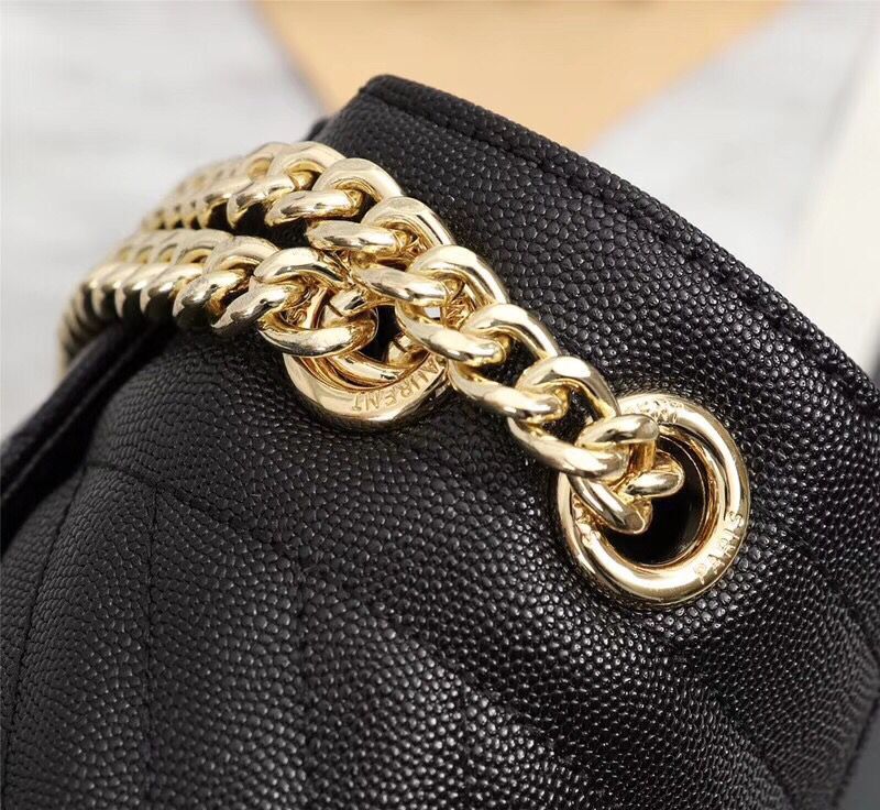 Yves Saint Laurent Cross-body Caviar leather Shoulder Bag 487256 black Yves Saint Laurent Cross-body Caviar leather Shoulder Bag 487256 black