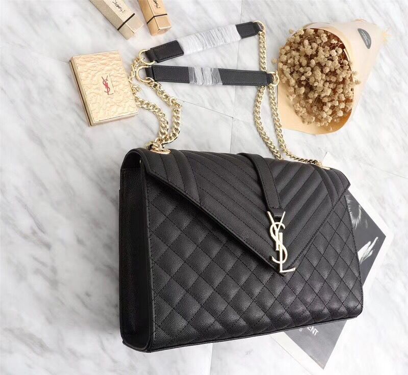 Yves Saint Laurent Cross-body Caviar leather Shoulder Bag 487256 black Yves Saint Laurent Cross-body Caviar leather Shoulder Bag 487256 black