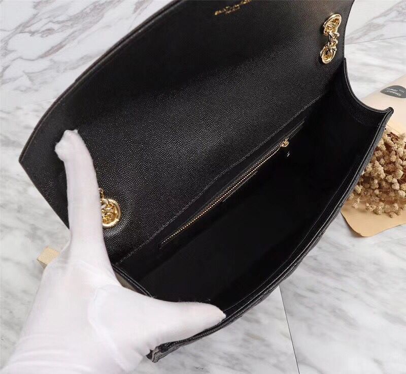 Yves Saint Laurent Cross-body Caviar leather Shoulder Bag 487256 black Yves Saint Laurent Cross-body Caviar leather Shoulder Bag 487256 black