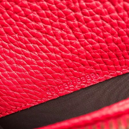 Gucci Calfskin Leather Shoulder Bag 401232 Red