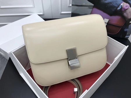 Celine Classic Box Flap Bag Original Calfskin Leather 3378 Apricot