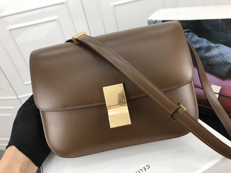 Celine Classic Box Flap Bag Original Calfskin Leather 3378 Khaki