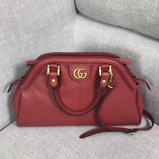 Gucci RE Medium Top Handle Bag Style 516459 Red