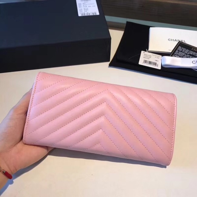 Chanel Classic Flap Wallet A80758 pink