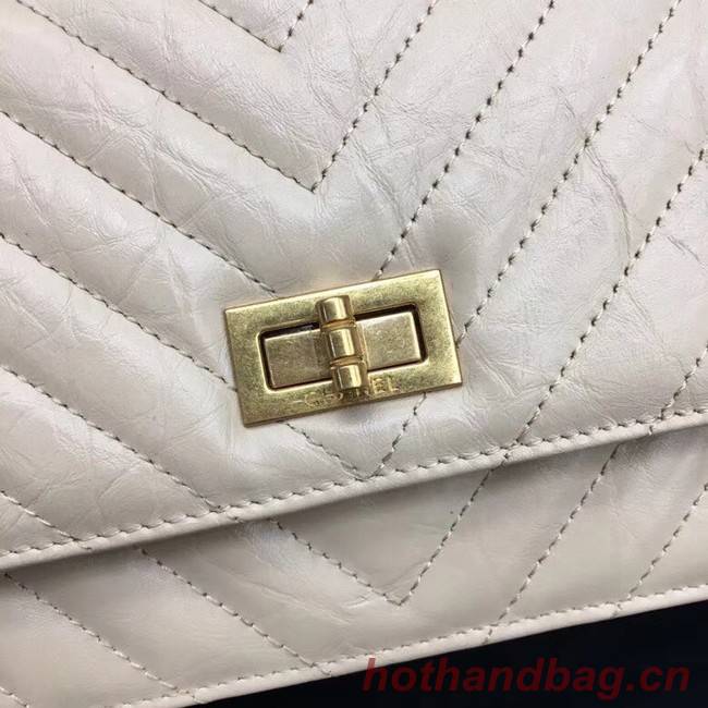 Chanel 2.55 Wallet on Chain A70328 creamy-white