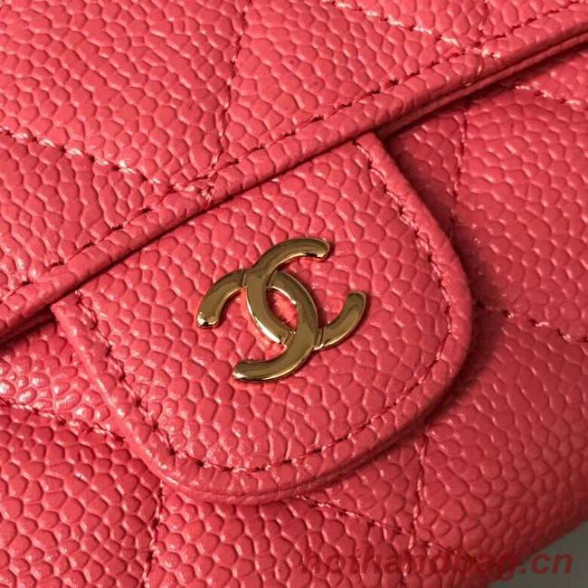 Chanel Classic Flap Wallet A31506 rose Gold-Tone Metal