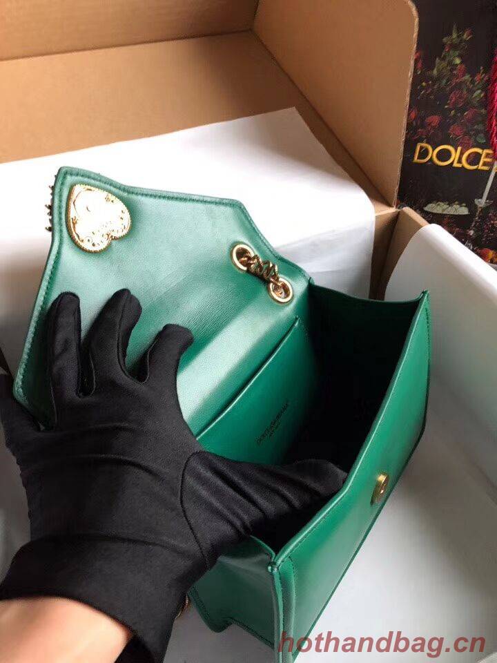 Dolce & Gabbana Calfskin Leather 4046 green Dolce & Gabbana Calfskin Leather 4046 green