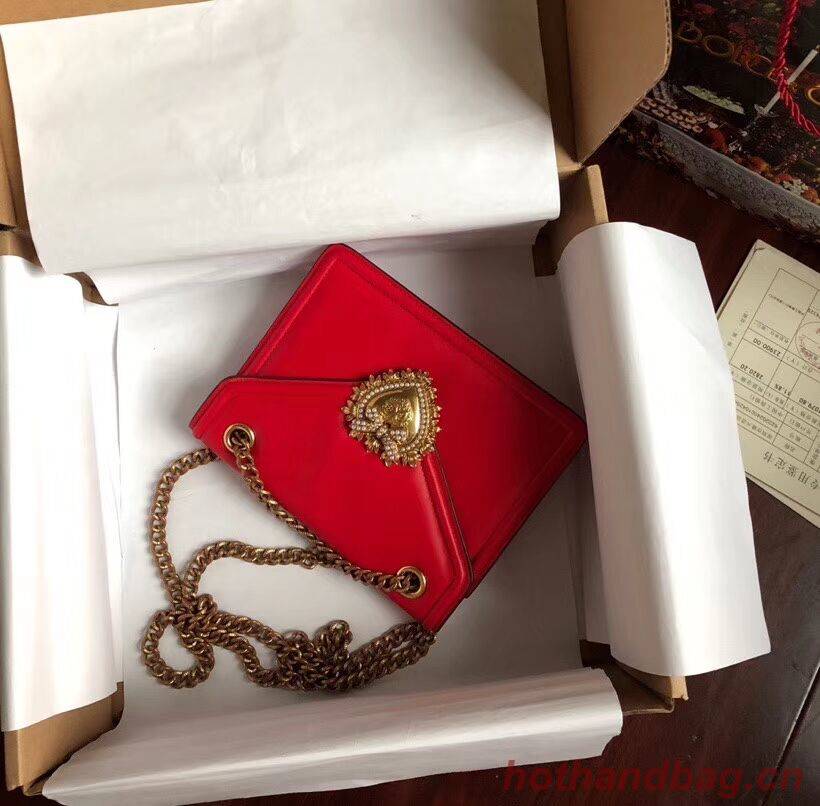 Dolce & Gabbana Calfskin Leather 4046 red Dolce & Gabbana Calfskin Leather 4046 red