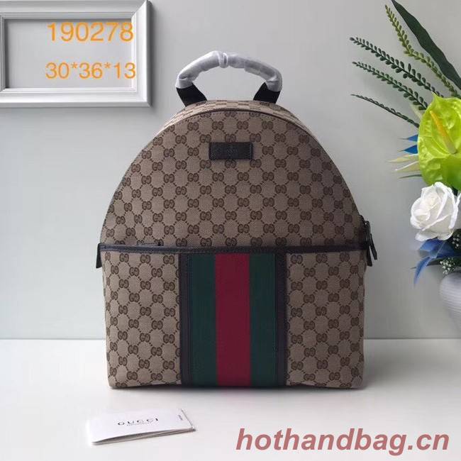 Gucci GG Supreme backpack 190278 brown