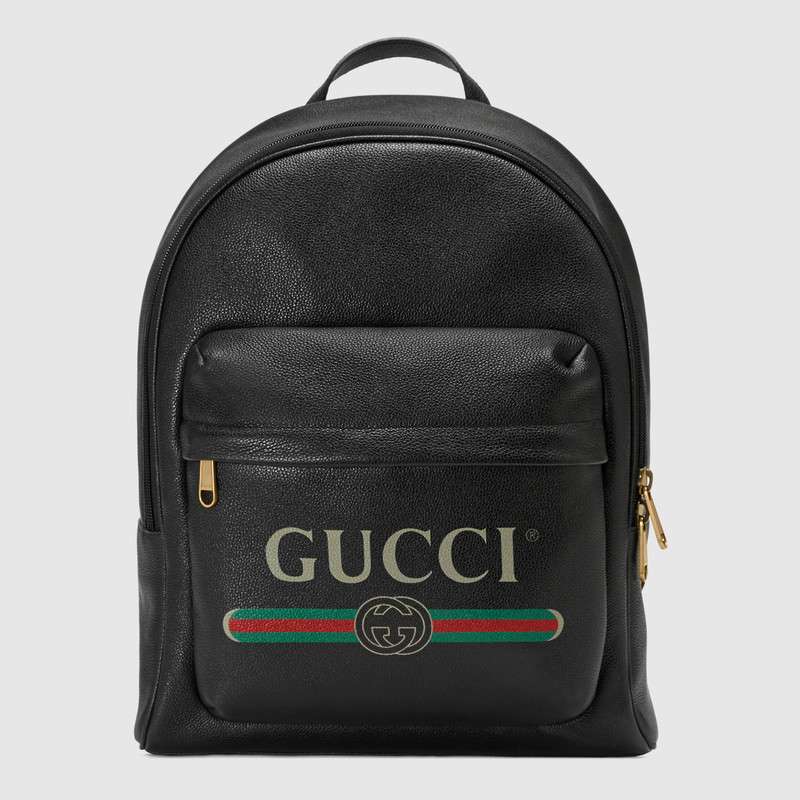 Gucci Print leather backpack 547834 black