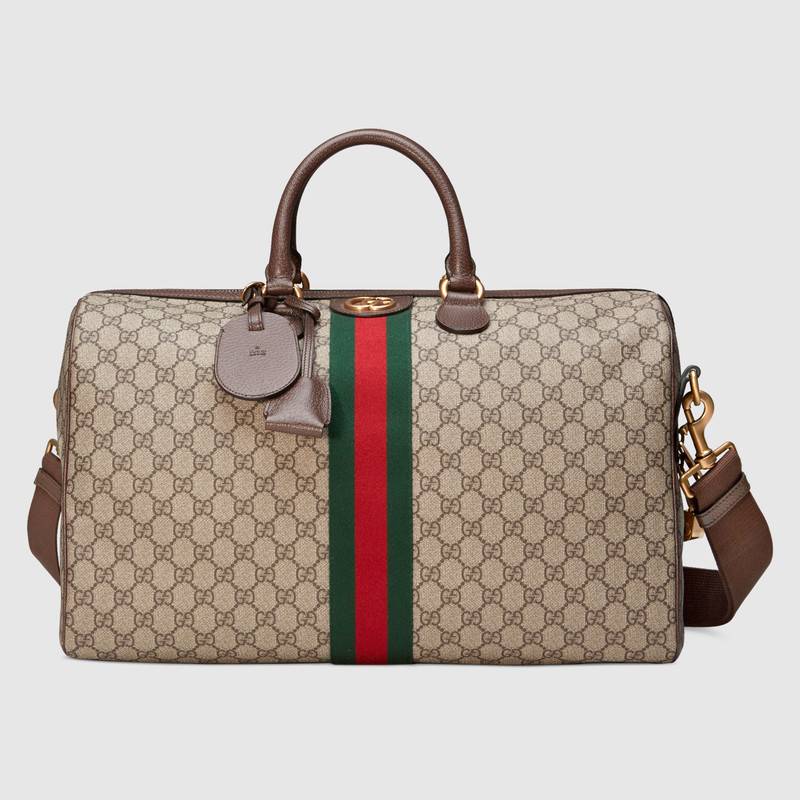 Gucci Ophidia GG medium carry-on duffle 547953 brown