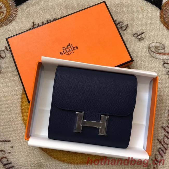Hermes Constance Wallets espom leather H2297 Royal Blue