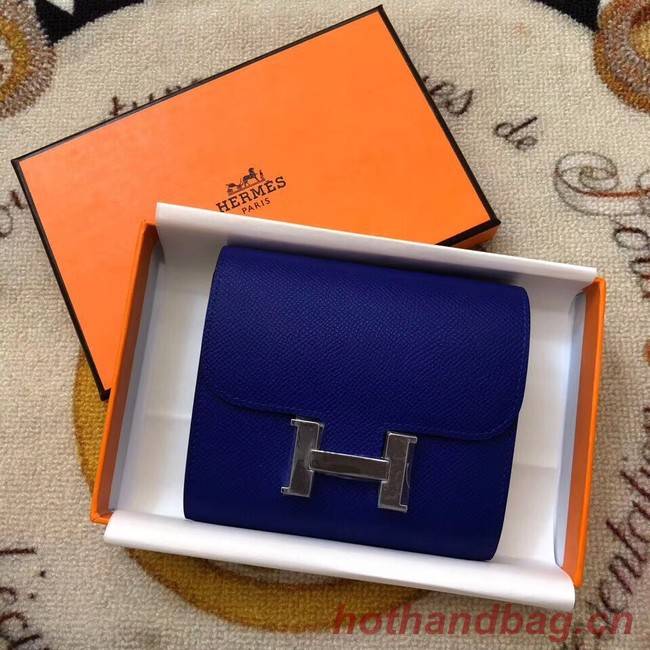 Hermes Constance Wallets espom leather H2297 blue