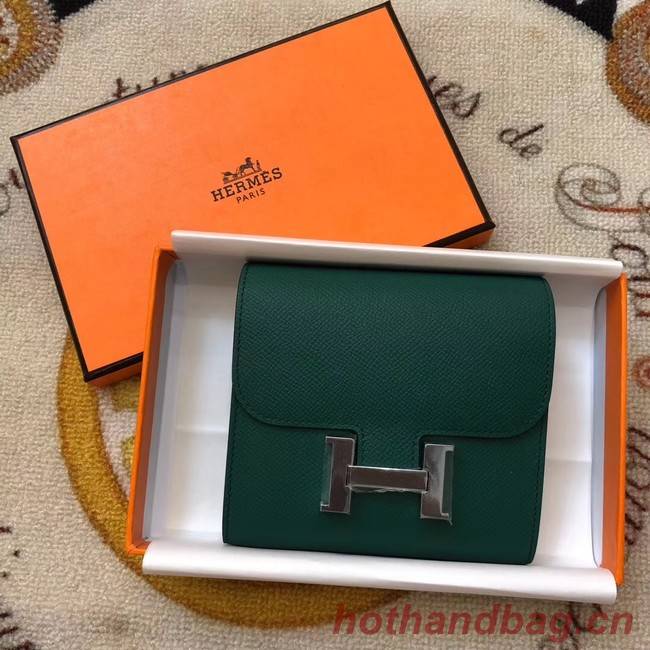 Hermes Constance Wallets espom leather H2297 green