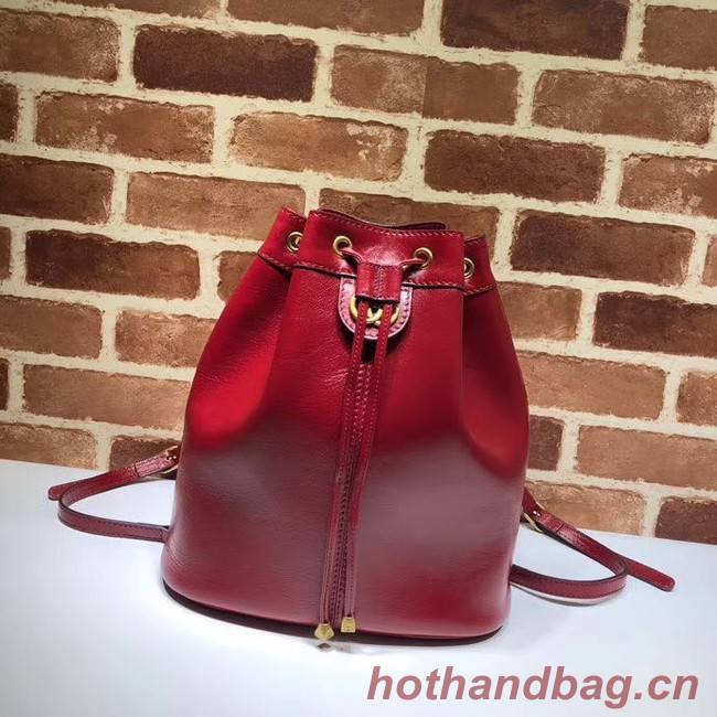 Gucci medium bucket Backpack 550189 red