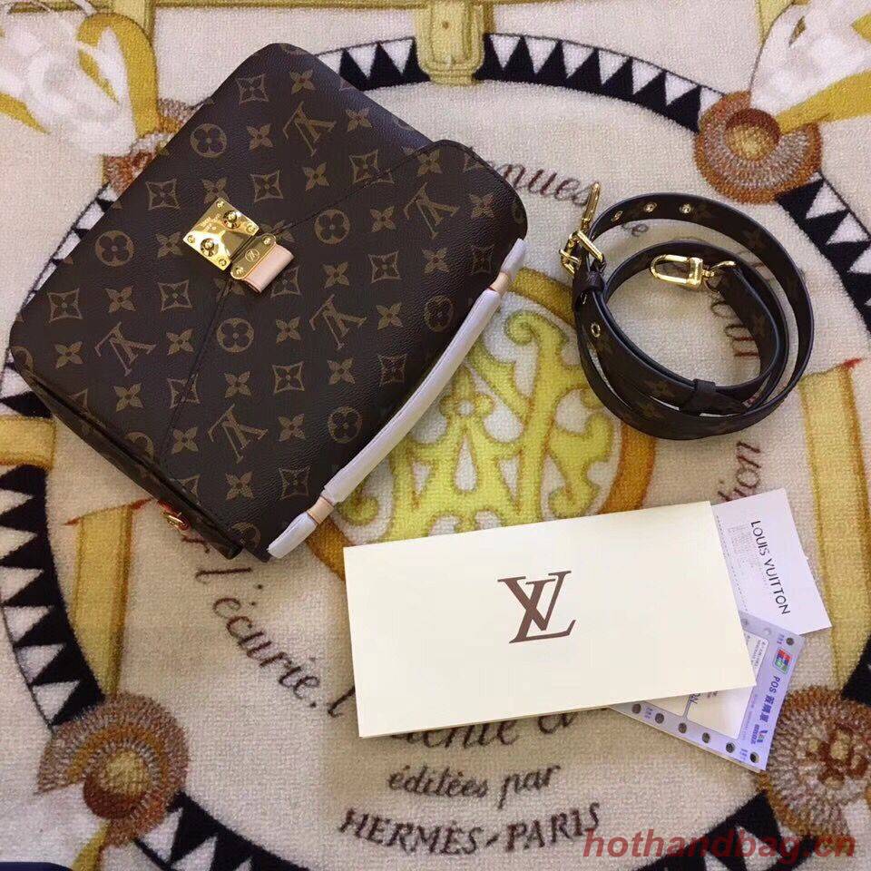 Louis Vuitton Monogram Canvas Pochette Metis Original Leather M40780 Louis Vuitton Monogram Canvas Pochette Metis Original Leather M40780