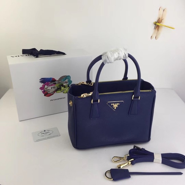 Prada Galleria Small Saffiano Leather Bag BN2316 blue
